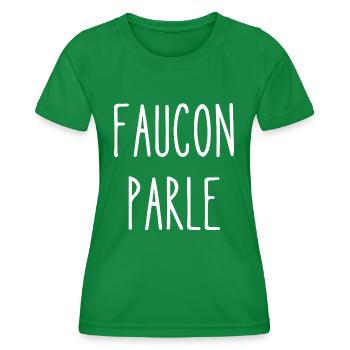 faucon parle - T-shirt sport Femme - vert - Devant - AI Model Female 172 dark (172cm)