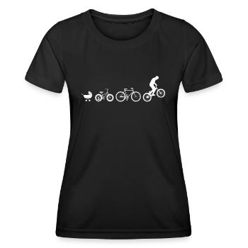 Trial Evolution Vélo Essais VTT - T-shirt sport Femme - noir - Devant - AI Model Female 172 light (172cm)