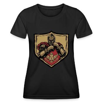 Knight Boxer MMA - Women's Functional T-Shirt - black - Front - AI Model Female 172 light (172cm)