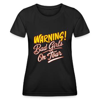 Girls on Tour Attention Women on Tour - Women's Functional T-Shirt - black - Front - AI Model Female 172 light (172cm)