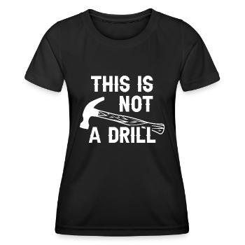 Ce n’est pas un exercice - T-shirt sport Femme - noir - Devant - AI Model Female 172 light (172cm)