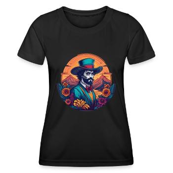 5 de Mayo Party Drinko de Mayo Mexican Don, - T-shirt sport Femme - noir - Devant - AI Model Female 172 light (172cm)