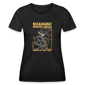 Les fantômes peuvent survenir à tout moment, Geisterjäger - T-shirt sport Femme - noir - Devant - AI Model Female 172 light (172cm)