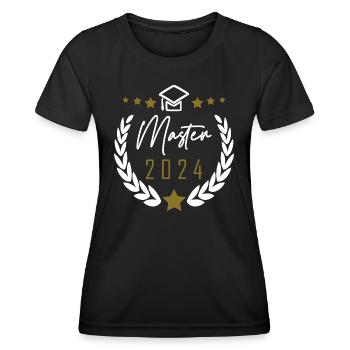 Master 2024 - Frauen Funktions-T-Shirt - Schwarz - Vorne - AI Model Female 172 light (172cm)