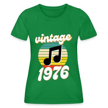 né 1976 année 76 idée cadeau anniversaire - T-shirt sport Femme - vert - Devant - AI Model Female 172 dark (172cm)