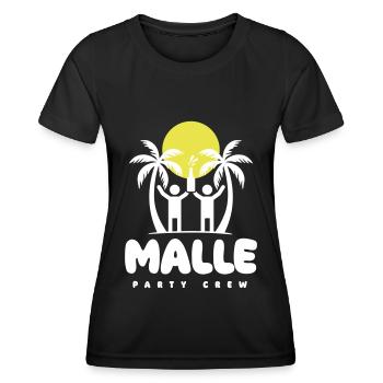 Malle 2024 Mallorca Spruch - Frauen Funktions-T-Shirt - Schwarz - Vorne - AI Model Female 172 light (172cm)