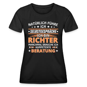 I Talk to Yourself - Richter Edition - Women's Functional T-Shirt - black - Front - AI Model Female 172 light (172cm)
