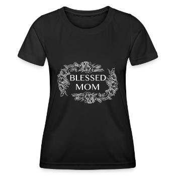 Mom Mother's Day Gift Idea - Women's Functional T-Shirt - black - Front - AI Model Female 172 light (172cm)