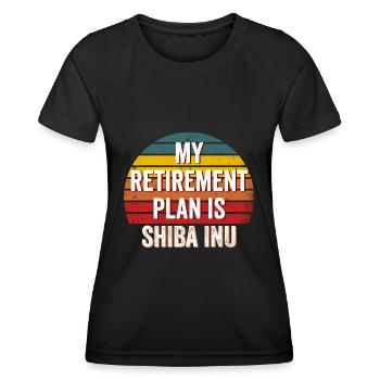 Shiba Inu Token - Shiba inu, Shiba inu krypto - Frauen Funktions-T-Shirt - Schwarz - Vorne - AI Model Female 172 light (172cm)