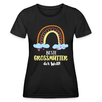 Großmutter Oma Gross-Mama Omi Beste Grossmutter - Frauen Funktions-T-Shirt - Schwarz - Vorne - AI Model Female 172 light (172cm)