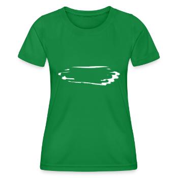 Dash Symbol Cracks - Women's Functional T-Shirt - kelly green - Front - AI Model Female 172 dark (172cm)