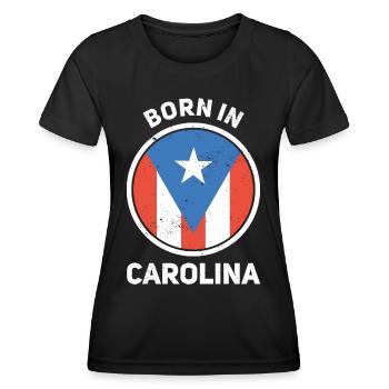 Porto Rico - T-shirt sport Femme - noir - Devant - AI Model Female 172 light (172cm)