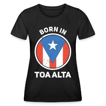 Porto Rico - T-shirt sport Femme - noir - Devant - AI Model Female 172 light (172cm)