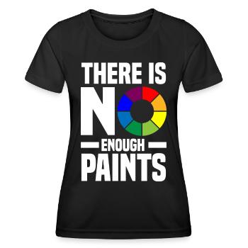 Acrylgießen Geschenke | Maler Kunst Leinwand Farbe - Frauen Funktions-T-Shirt - Schwarz - Vorne - AI Model Female 172 light (172cm)