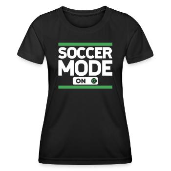 Fußball Mode Fußballspieler Fußballer - Frauen Funktions-T-Shirt - Schwarz - Vorne - AI Model Female 172 light (172cm)