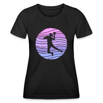 Handball Girl Handballer Kinder Handballspielerin - Frauen Funktions-T-Shirt - Schwarz - Vorne - AI Model Female 172 light (172cm)