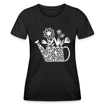 Jardinier Jardinier Dames Jardinier - T-shirt sport Femme - noir - Devant - AI Model Female 172 light (172cm)