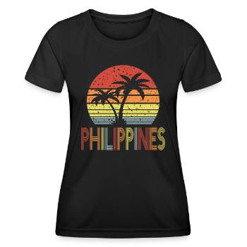 Philippines. - Women's Functional T-Shirt - black - Front - AI Model Female 172 light (172cm)