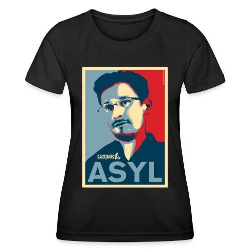 Asyl für Edward Snowden - Frauen Funktions-T-Shirt