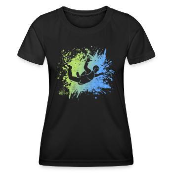 Parachutistes parachutistes - T-shirt sport Femme - noir - Devant - AI Model Female 172 light (172cm)