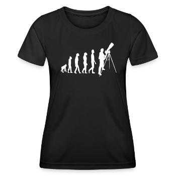 Télescope Astronome Astrophysicien Astronomie - T-shirt sport Femme - noir - Devant - AI Model Female 172 light (172cm)