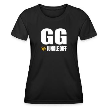 GG Jungle Diff Gamer Gaming - T-shirt sport Femme - noir - Devant - AI Model Female 172 light (172cm)