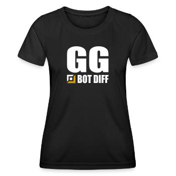 GG Mid Diff Gamer Gaming - Frauen Funktions-T-Shirt - Schwarz - Vorne - AI Model Female 172 light (172cm)