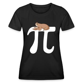 Math Sloth Pi - Women's Functional T-Shirt - black - Front - AI Model Female 172 light (172cm)