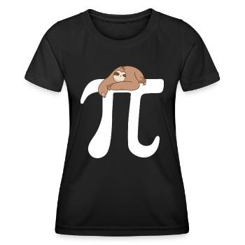 Math Sloth Pi - Women's Functional T-Shirt - black - Front - AI Model Female 172 light (172cm)