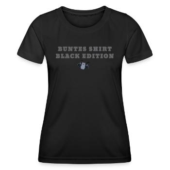 Black Edition,sarkastisch,ironisch,Fledermaus - Frauen Funktions-T-Shirt - Schwarz - Vorne - AI Model Female 172 light (172cm)