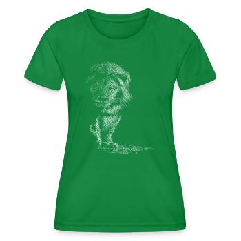 Tenue de Lion - T-shirt sport Femme - vert - Devant - AI Model Female 172 dark (172cm)