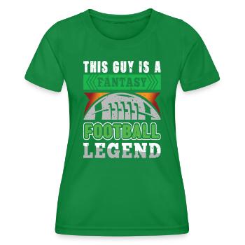 Fantasy Football - Women's Functional T-Shirt - kelly green - Front - AI Model Female 172 dark (172cm)