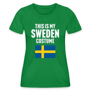 Ce costume de ma Suède - T-shirt sport Femme - vert - Devant - AI Model Female 172 dark (172cm)