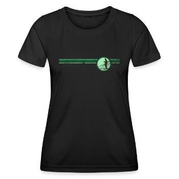 prospecteurs - T-shirt sport Femme - noir - Devant - AI Model Female 172 light (172cm)