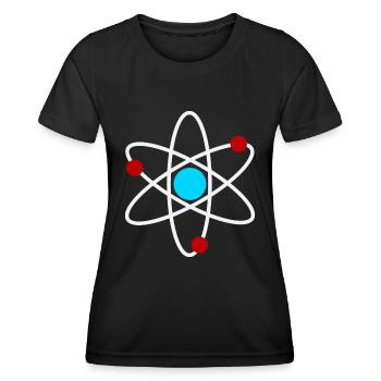An Atom - Frauen Funktions-T-Shirt - Schwarz - Vorne - AI Model Female 172 light (172cm)