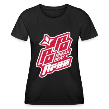zone breakbeat - T-shirt sport Femme - noir - Devant - AI Model Female 172 light (172cm)