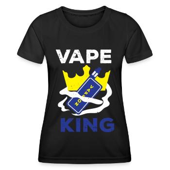 e-zigaretten e-shisha rauchen dampfen - Frauen Funktions-T-Shirt - Schwarz - Vorne - AI Model Female 172 light (172cm)