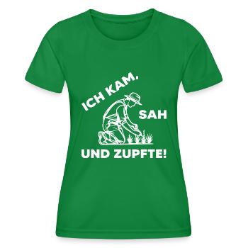 Gärtner Pflanzen Garten Gartenarbeit Gartenbau - Frauen Funktions-T-Shirt - Kelly Green - Vorne - AI Model Female 172 dark (172cm)