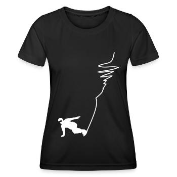Snowboarding - (19) - Women's Functional T-Shirt - black - Front - AI Model Female 172 light (172cm)