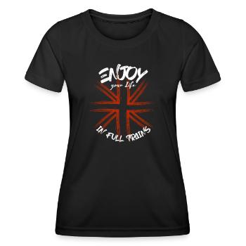 Enjoy your life in full - Women's Functional T-Shirt - black - Front - AI Model Female 172 light (172cm)