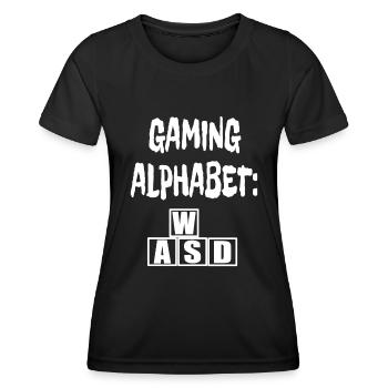 Game Player Console Controller Online Graphics lol - T-shirt sport Femme - noir - Devant - AI Model Female 172 light (172cm)
