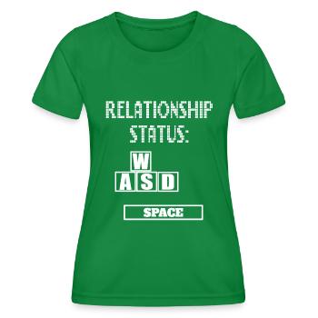 Contrôleur de relation de joueur de jeu Graphiques en ligne - T-shirt sport Femme - vert - Devant - AI Model Female 172 dark (172cm)