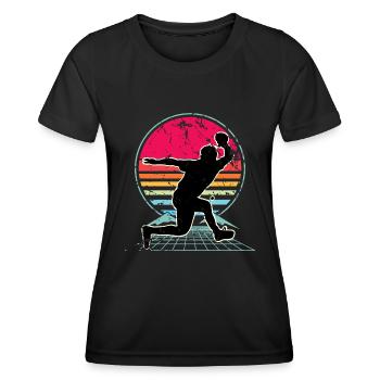 Ping-pong - T-shirt sport Femme - noir - Devant - AI Model Female 172 light (172cm)