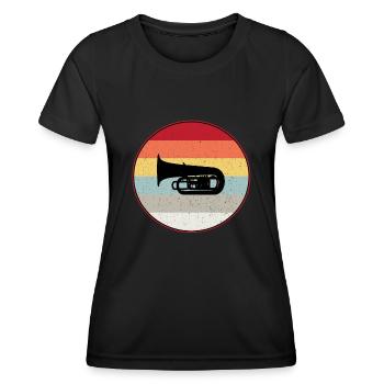 tuba - T-shirt sport Femme - noir - Devant - AI Model Female 172 light (172cm)