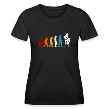 Mandoline Evolution - Frauen Funktions-T-Shirt - Schwarz - Vorne - AI Model Female 172 light (172cm)