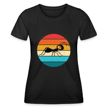 Ameise - Frauen Funktions-T-Shirt - Schwarz - Vorne - AI Model Female 172 light (172cm)