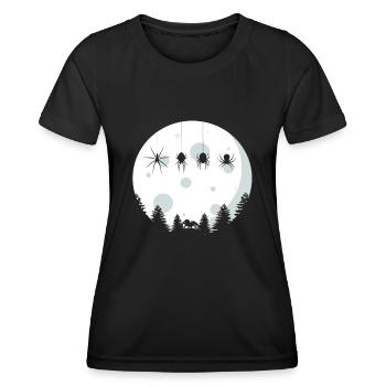Spinnen - Frauen Funktions-T-Shirt - Schwarz - Vorne - AI Model Female 172 light (172cm)