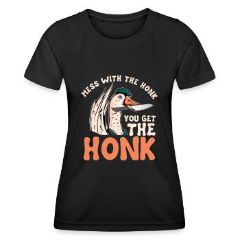Goose - Women's Functional T-Shirt - black - Front - AI Model Female 172 light (172cm)