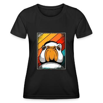 Goose - Women's Functional T-Shirt - black - Front - AI Model Female 172 light (172cm)