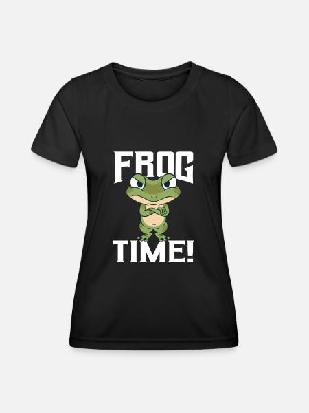 Frog Time - Women's Functional T-Shirt - black